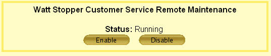 Setup - Remote Access Tab - Customer Service Remote Maintenance