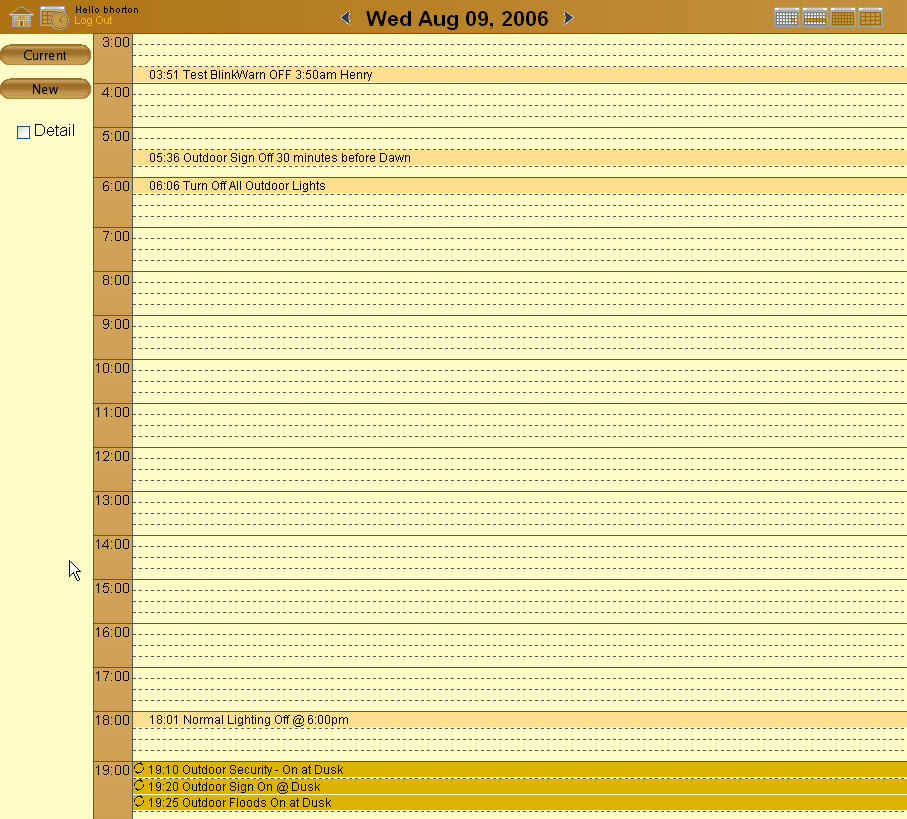 Schedule - Daily View